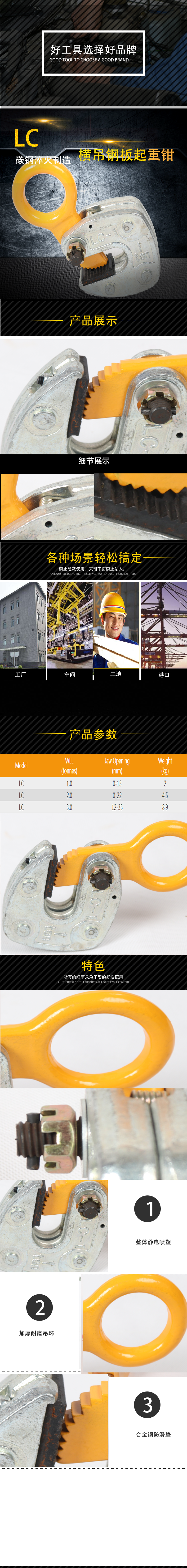 LC型鋼板鉗