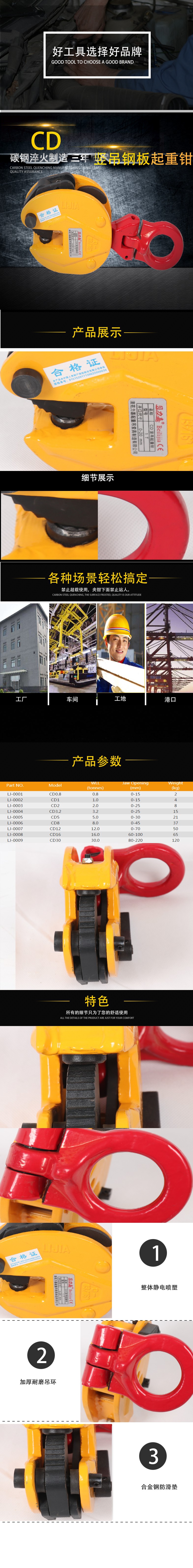 CD型模鍛起重鉗